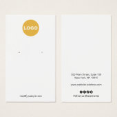 カスタマイズCream Earring (正面&裏面)