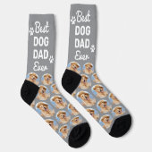 カスタマイズDOG DAD ペット写真入り おもしろ ノベルティグッズ ソックス (右)