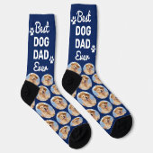 カスタマイズDOG DAD ペット写真 パーソナライズ パターン ソックス (右)