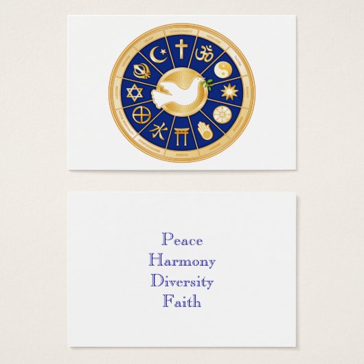 カスタマイズDove of Peace Display Card (正面&裏面)