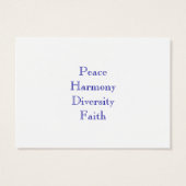 カスタマイズDove of Peace Display Card (裏面)