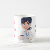 カスタマイズDr(お客様の名前)と(最高のDrは今まで) コーヒーマグカップ (中央)