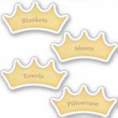 カスタマイズFairytale Room & Closet Storage Labels シール (正面)