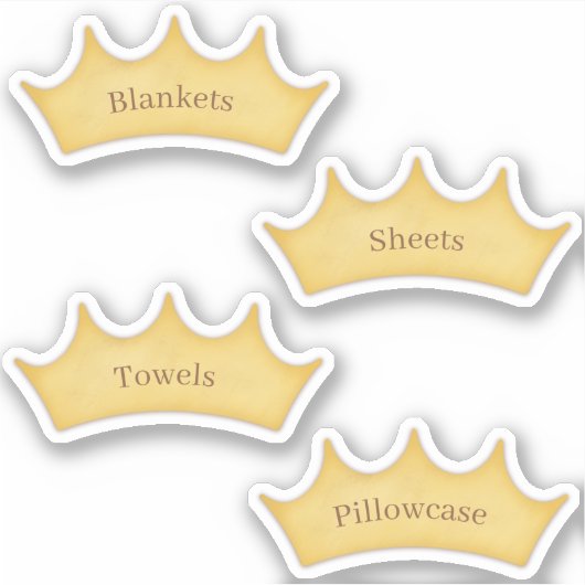 カスタマイズFairytale Room & Closet Storage Labels シール (正面)