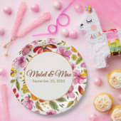 カスタマイズFinally Spring Watercolor Floral ペーパープレート (パーティー)