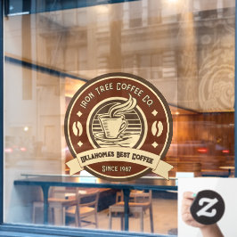 カスタマイズGeneric Coffee Shop 素朴 Front ウィンドウサイン