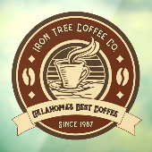 カスタマイズGeneric Coffee Shop 素朴 Front ウィンドウサイン (シート3)