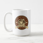 カスタマイズGeneric Coffee Shop 素朴 Front コーヒーマグカップ (左)