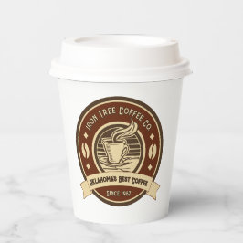 カスタマイズGeneric Coffee Shop 素朴 Front 紙コップ