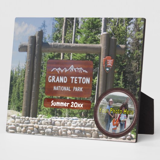 カスタマイズGrand Teton Photo記念碑 フォトプラーク (側面)