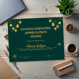 カスタマイズGreen Business Holiday Employee Award