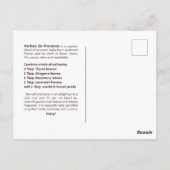 カスタマイズHerbes de Provenceはがき ポストカード (裏面)