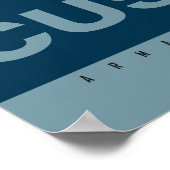 カスタマイズIT赤白青ポップ・アートのチキンポスター ポスター (角)