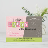 カスタマイズIT -アトミック·レトロ·ホリデー·パーティ·招待状 招待状 (スタンド正面)