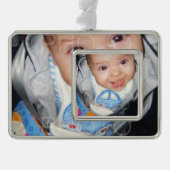 カスタマイズIt with Your photos Framedオーナメント シルバープレートフレームオーナメント (正面)