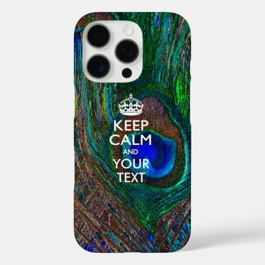 カスタマイズKEEP CALM AND あなたのテキスト Case-Mate iPhoneケース (裏面)