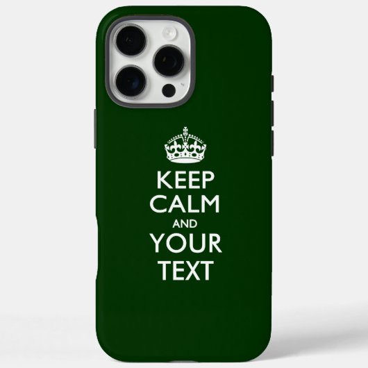 カスタマイズKEEP CALM AND Your Text Case-Mate iPhoneケース (裏面)