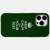 カスタマイズKEEP CALM AND Your Text Case-Mate iPhoneケース (裏面 (横))