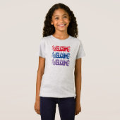 カスタマイズKids Cute Welcome T-Shirt for girls Tシャツ (正面フル)