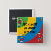 カスタマイズKids Jumpingボタン 缶バッジ (正面&裏面)