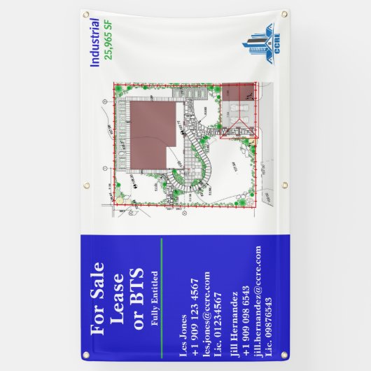 カスタマイズLeaseまたはBTS Siteスケッチロゴ 横断幕 (縦)