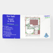 カスタマイズLeaseまたはBTS Siteスケッチロゴ 横断幕 (横)