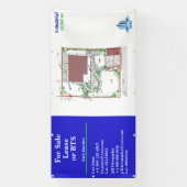 カスタマイズLeaseまたはBTS Siteスケッチロゴ 横断幕 (縦)