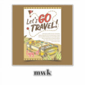 カスタマイズLet's Go Travel! シール (正面)