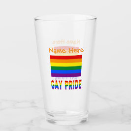 カスタマイズLGBTQレインボーゲイプライドフラッグ タンブラーグラス