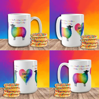 カスタマイズLGBTQレインボー・シープ マグ
