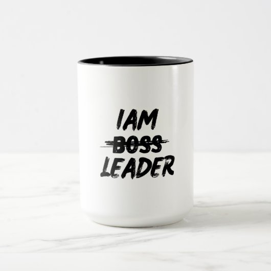カスタマイズmag iam leader not boos マグカップ (中央)