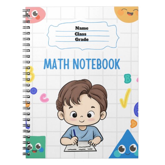 カスタマイズMath Notebook for School ノートブック (正面)