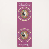 (カスタマイズme)陰陽マゼンタトレーニング、ピラティス&プラッツ ヨガマット (正面)