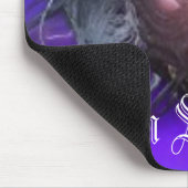 カスタマイズMistaの恐いドラゴンの紫色のマウスパッド- マウスパッド (コーナー)