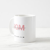 カスタマイズMOM  おもしろい Nutrition Facts (MOM最高の  Nutritio コーヒーマグカップ (正面左)