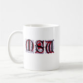 カスタマイズMSWのコーヒー・マグ- コーヒーマグカップ (左)