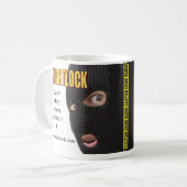 カスタマイズNightlockのマグ- コーヒーマグカップ (正面左)