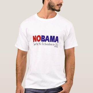 カスタマイズNObamaのTシャツ- Tシャツ