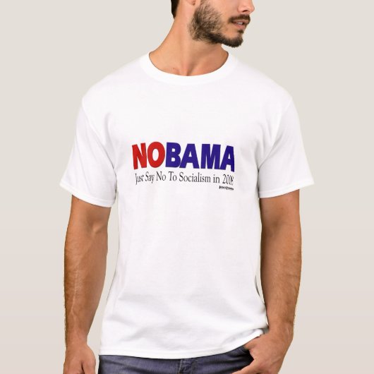 カスタマイズNObamaのTシャツ- Tシャツ (正面)