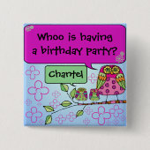 カスタマイズOwlボタン 缶バッジ (正面)