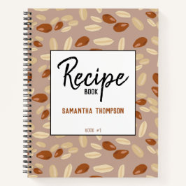 カスタマイズPeanutsパターンレシピ空白の料理本 ノートブック