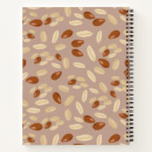 カスタマイズPeanutsパターンレシピ空白の料理本 ノートブック (裏面)