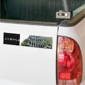 カスタマイズPhotoTextのステッカー- バンパーステッカー (トラック上)