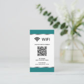 カスタマイズQRコード Wi-Fiネットワークとパスワード 名刺 (スタンド正面)