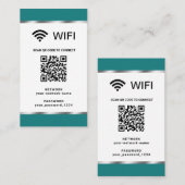 カスタマイズQRコード Wi-Fiネットワークとパスワード 名刺 (正面/裏面)