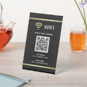 カスタマイズQRコード Wi-Fiネットワークパスワード 台座サイン (インサイチュ)