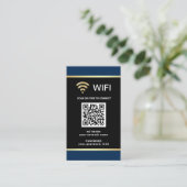カスタマイズQRコード Wi-Fiネットワークパスワード 名刺 (スタンド正面)
