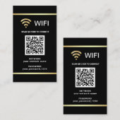 カスタマイズQRコード Wi-Fiネットワークパスワード 名刺 (正面/裏面)