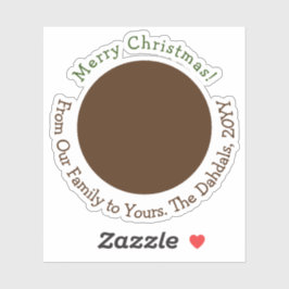 カスタマイズReindeer Bronze Green金ゴールドクリスマス シール