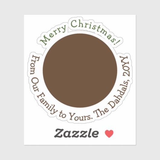 カスタマイズReindeer Bronze Green金ゴールドクリスマス シール (シート)